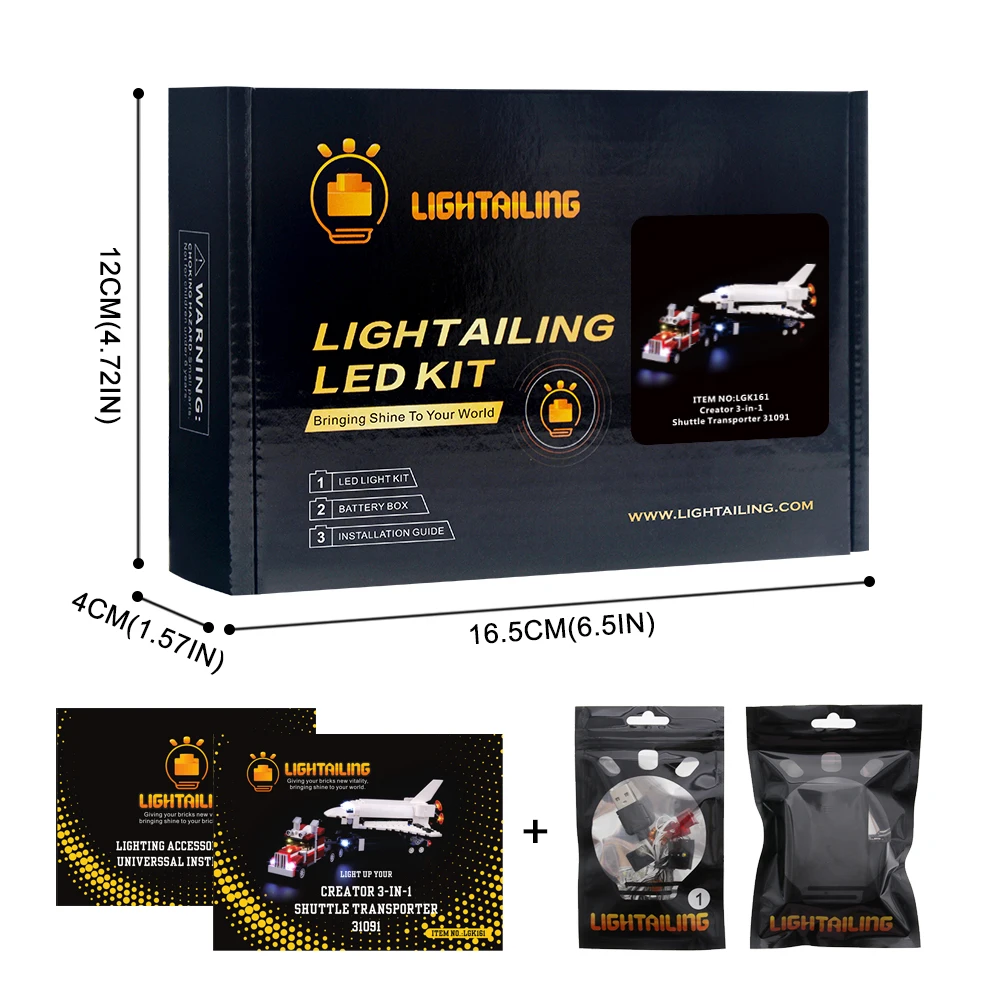 LIGHTAILING светодиодный светильник Набор для 31091 серии Creator Shuttle Transporter строительные блоки светильник ing набор(не включает модель - Цвет: LED Light Set
