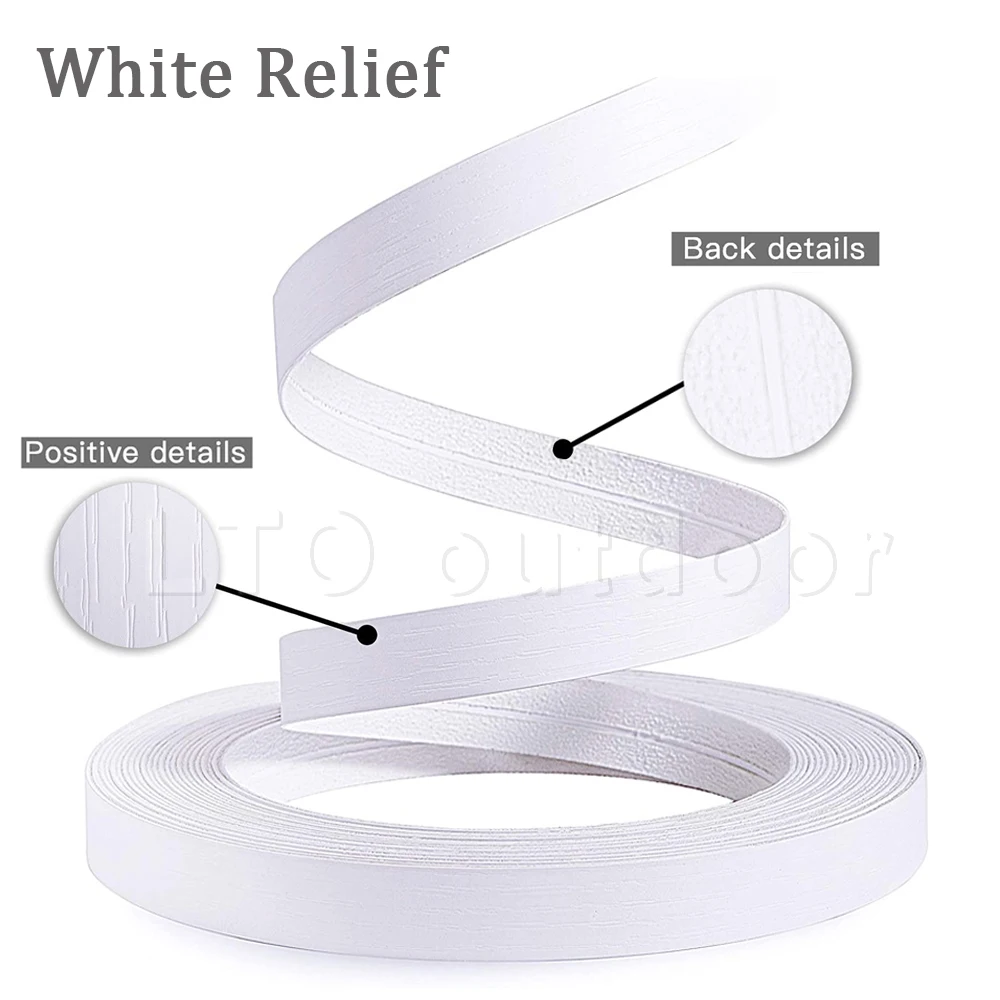 

Белая рельефная деревянная облицовочная кромка, предварительно приклеенная Гибкая деревянная лента, термоплавкая лента для ремонта шкафа, мебели