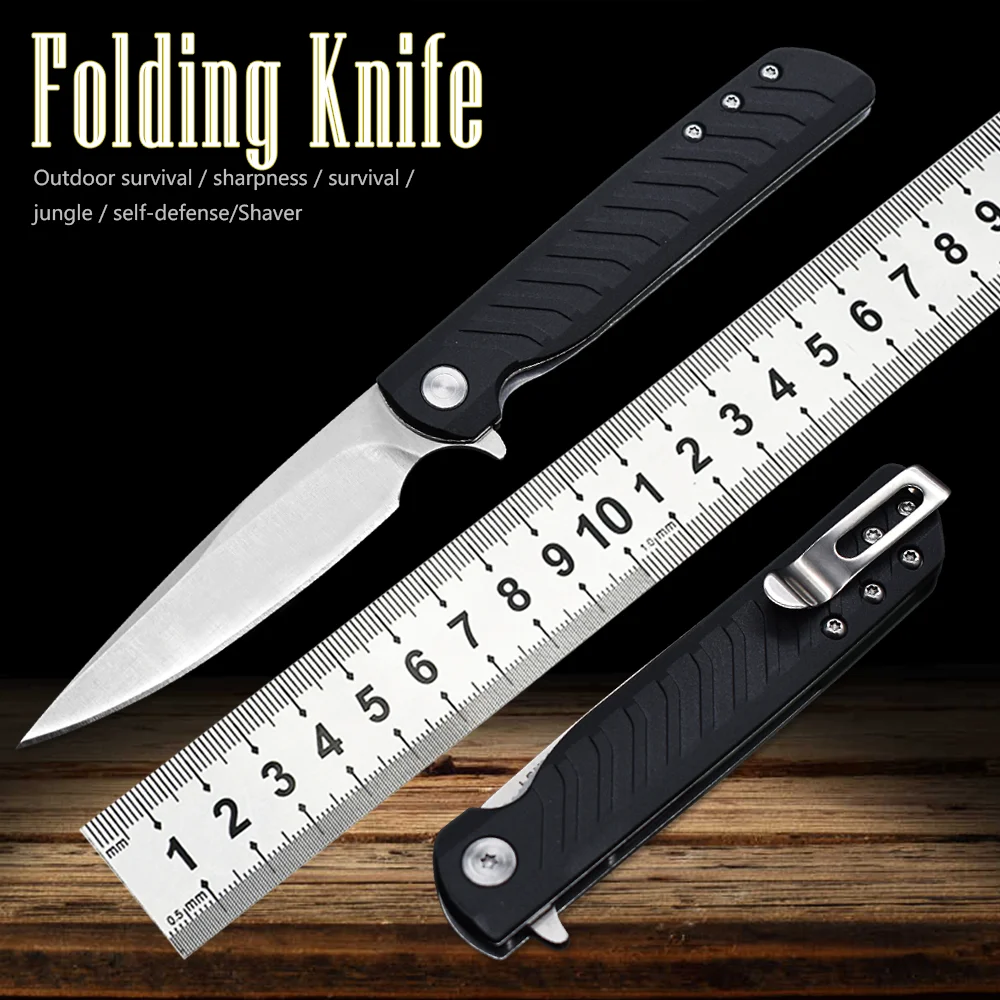

3801 Outdoor Folding Knife 8CR13MOV Steel Pocket Knife Sharp Rescue Tactics Field Multi-Function Tool Fishing Knife Kitchen