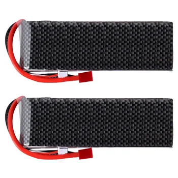 

2X 2S2P 7.4V 8000mAh 40C Li-Polymer Battery Pack Deans Plug For RC Airplane Car