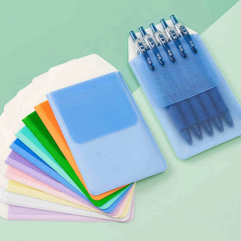 2021 new PVC Pen Pocket Nurse Doctor Dedicate Christmas Gift Flap Vinyl PVC Pocket Pen Holder for Pen Leaks Protector