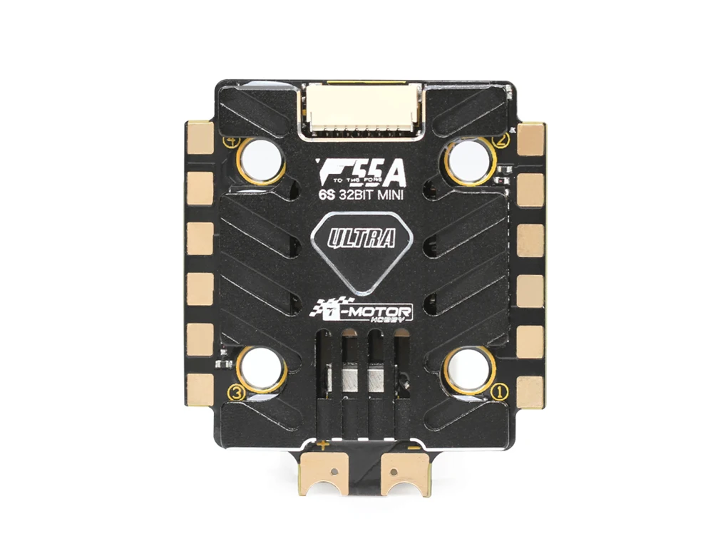 T-Motor Ultra F55A Mini 6S 4In1 ESC Electronic Speed Controller BLHELI_32 DSHOT1200 Brushless 5V BEC Compatibl for RCT-Motor F40
