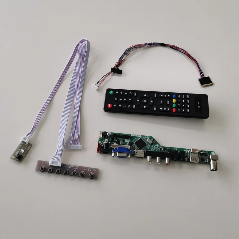 Для LP125WH2-SLB1/SLB2 1366*768 LVDS 40Pin WLED 12," ноутбук ПК VGA+ HDMI+ AV+ USB+ RF T. V56 экран контроллер привод плата DIY kit