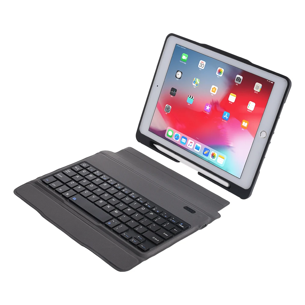 For iPad Air 1 2 iPad Pro 9.7 iPad 9.7 2017 2018 Detachable Ultra-Thin Bluetooth Keyboard Tablet Cover Waterproof + Leather Case