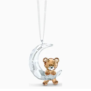 

SWA 2020 Classic Cute Baby Crystal Moon The First Christmas Decoration Is A Special Birthday Gift For New Mothers To Family