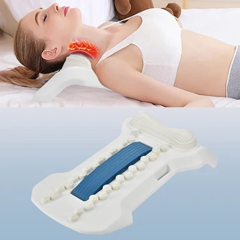 

Neck Support Relaxer Shoulder Chiropractic Pillow Lumbar Traction Stretcher Device Cervical Spine Back Pain Relief Relax Massage