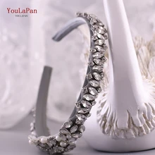 YouLaPan S350-FG, модные роскошные блестящие стразы, повязка на голову, свадебный камень, ободок для волос, женские аксессуары для волос, свадебные украшения для волос