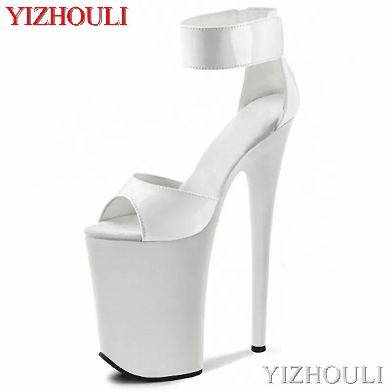 

23 cm high heels, summer women barefoot thin strap, high heels sexy pole dancing nightclub 9 inch sandals