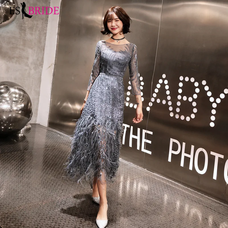 Grey Sparkle Avondjurken Lange ES30172 O-hals Roze Lovertjes EEN Lijn Formele Jurken Voor Party Robe De Soiree 2019 Grey Sparkle Avondjurken Lange ES30172 O-hals Roze Lovertjes EEN Lijn Formele Jurken Voor Party Robe De Soiree 2019