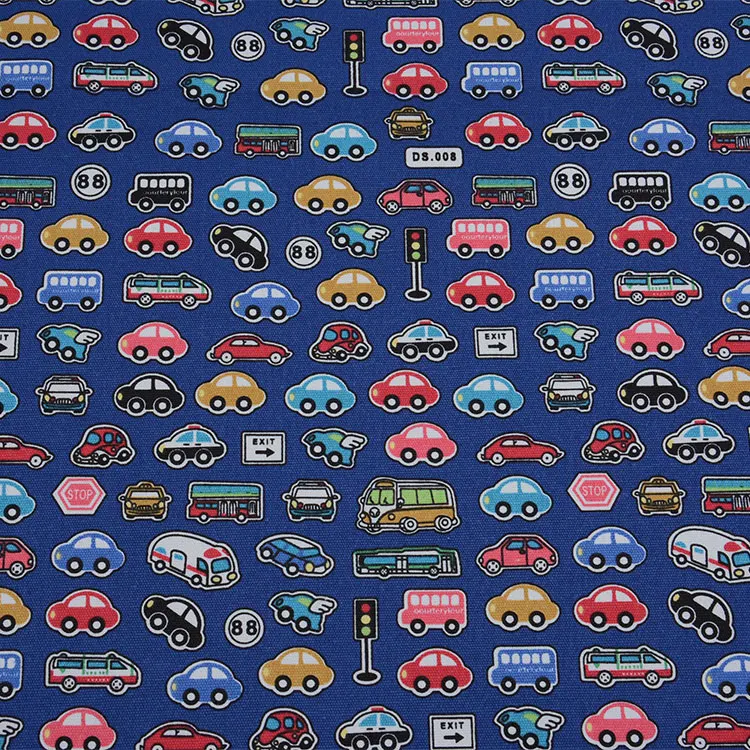 

Car Bus Angel Traffic Light Print Handmade Patchwork Cotton Canvas Fabric Sewing Bag Pillow Diy Tablecloth Sofa Cover 91cm*145cm
