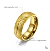 New Fashion Simple Men's Basketball Logo Matte Stainless Steel Ring Hip Hop Christmas Jewelry Gift Rings Accessories Wholesale 6