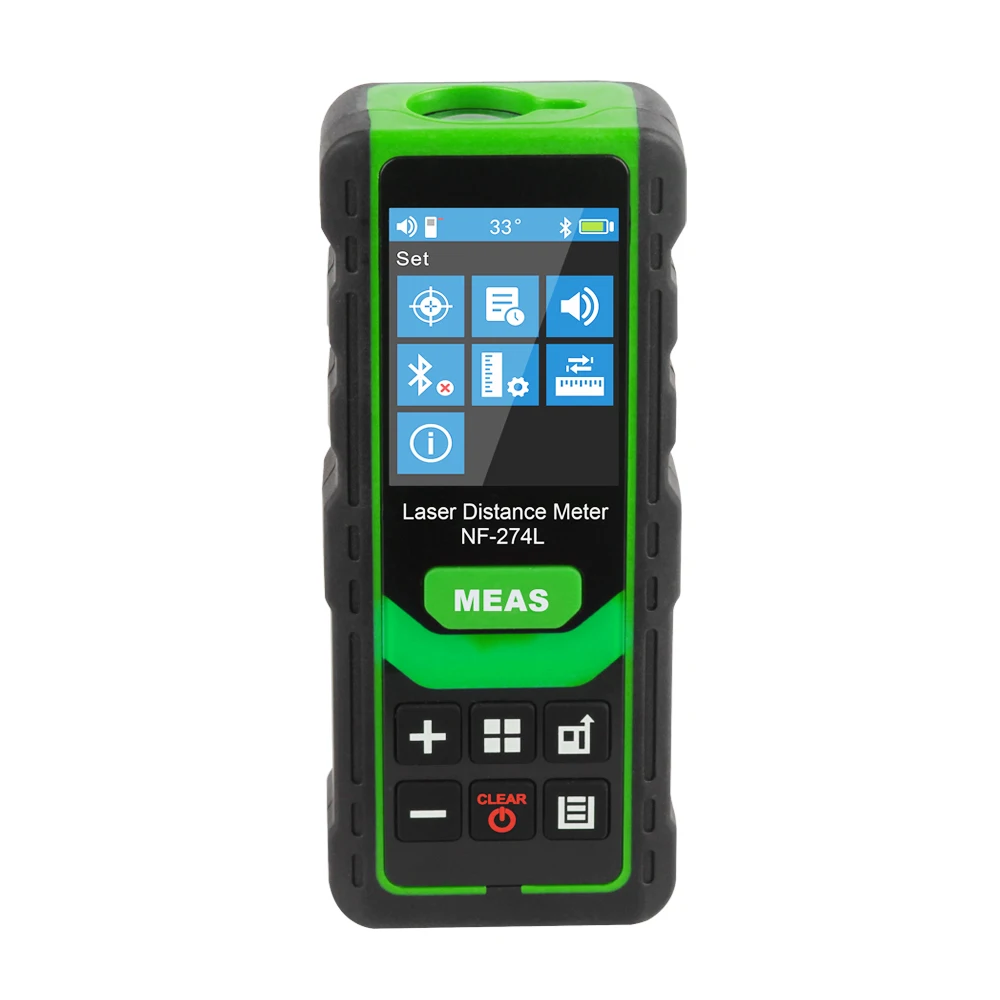 Noyafa NF-274L Green Laser Distance Meter 60M 80M 100M Rangefinder Laser Tape Range Finder Electronic Level Test Instrument
