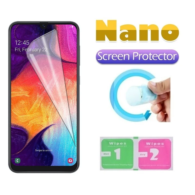 Взрывозащищенная нано защитная пленка Samsung A50 A51 A71 A70 A40 A30 A20 A10 A20E A10s A20s A50s Защитная