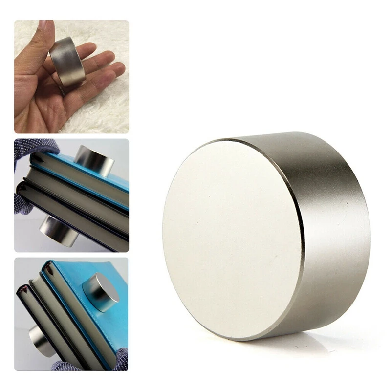 

2Pcs Neodymium Magnet N52 40X20 Mm Super Strong Round Rare Earth Powerful Ndfeb Gallium Metal Magnetic Speaker