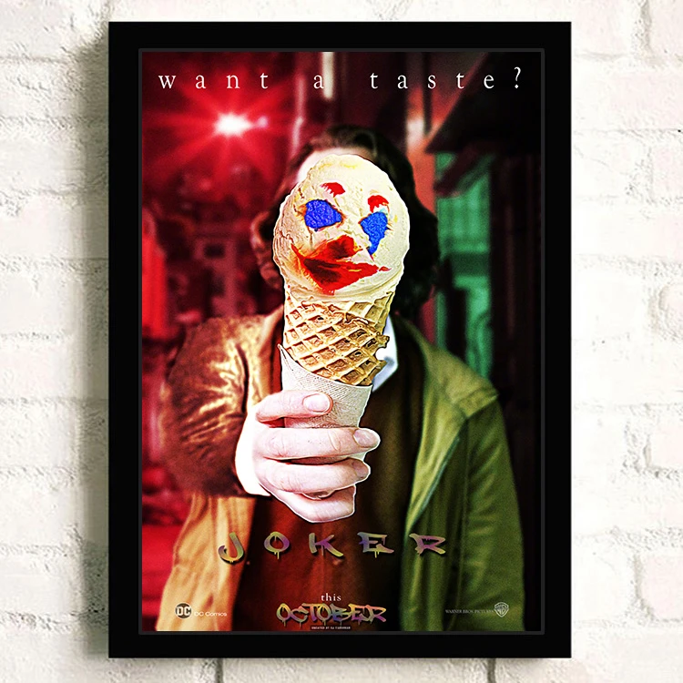 Joker, Joaquin, Phoenix, Хит, Ledger, DC фильмы-комиксы, настенная живопись, печать на холсте, для гостиной, Постер, картинки, домашний декор - Цвет: 16