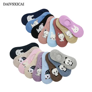 

5Pair/lot=10pieces Summer Cute Cartoon Female Fashion Socks Invisible Cotton Wild Woman Casual Socks