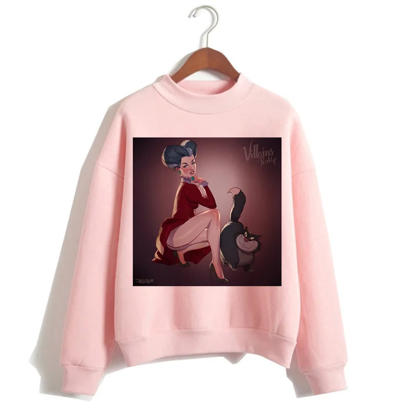 Женская одежда, свитшоты, пуловеры, Повседневный пуловер Harajuku, забавная розовая толстовка с капюшоном в стиле хип-хоп, женская одежда