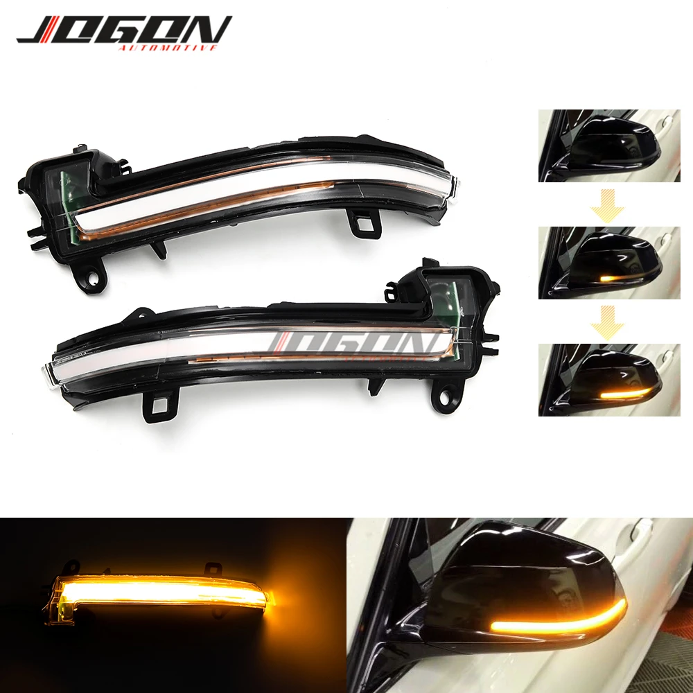 LED Dynamic Turn Signal Light Side Mirror Sequential Lamp For BMW 1 2 3 4 Series F20 F21 F22 F23 F30 F31 F32 F33 F34 X1 E84 i3