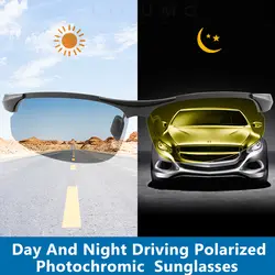 Лучшие фотохромные солнцезащитные очки для мужчин и женщин поляризационные вождения очки-хамелеоны День ночного видения вождения очки