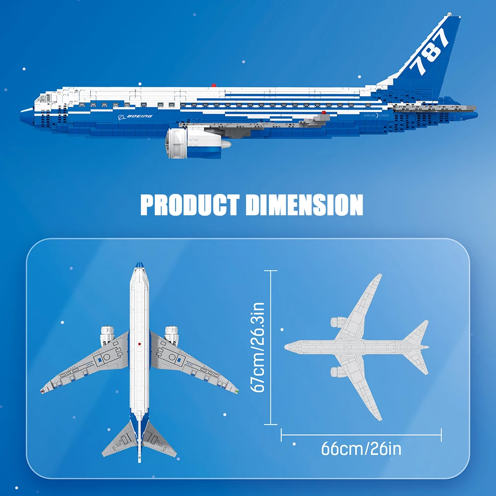 Lego Technic Avion City Airline The Boeing 787 - www.letechnic.fr