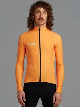 

Cycling Jersey Jacket with Zipper Winter Thermal Fleece Pro Fit Cut Cycling Clothes Long Sleeve Bicycle Jacket Ropa Ciclismo