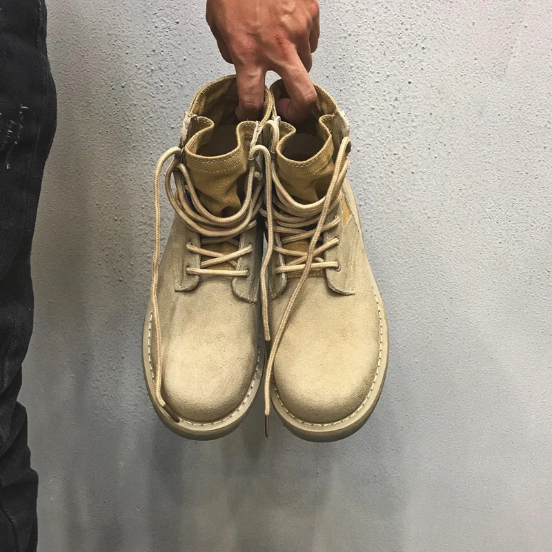 Мужские и женские замшевые ботинки из коровьей кожи зимние мужские теплые