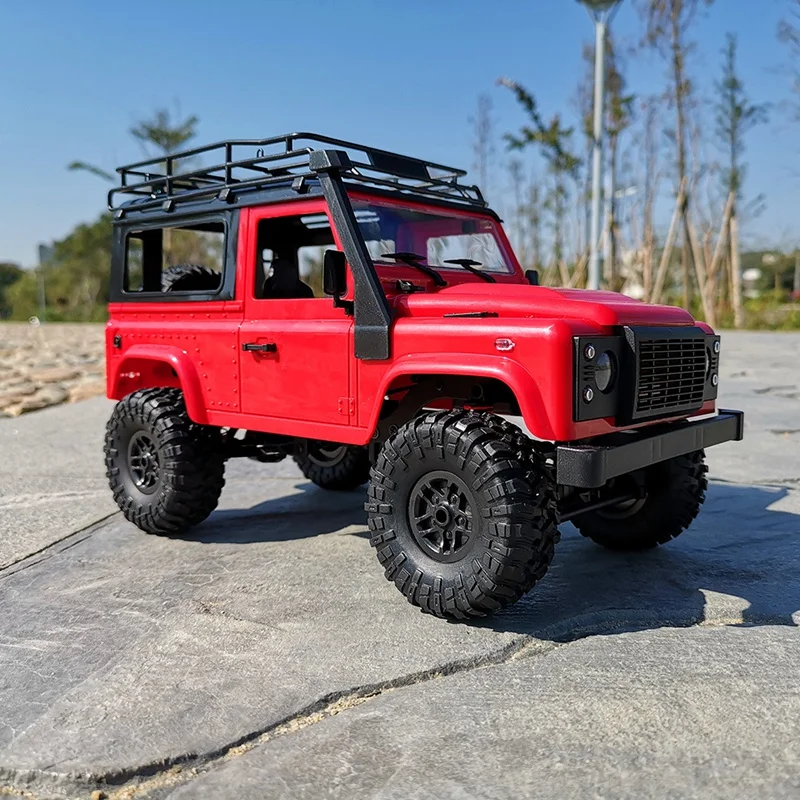 Hot-Mn-90 1/12 2,4G 4Wd 15 км/ч Rc автомобиль с передним светодиодным светильник 2 корпуса Рок Гусеничный грузовик Rtr игрушка Рождественский подарок для мальчиков(красный