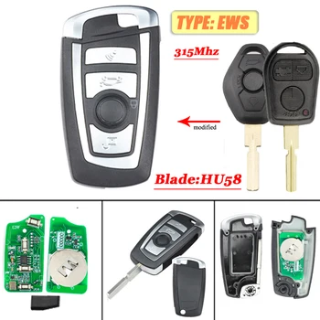 

Modified flip remote key HU58 Blade 3 Button 315MHZ for BW EWS 325 330 318 40 E38 E39 E46 M5 X3 X5 ID44/ PCF7935 CHIP(1pcs)