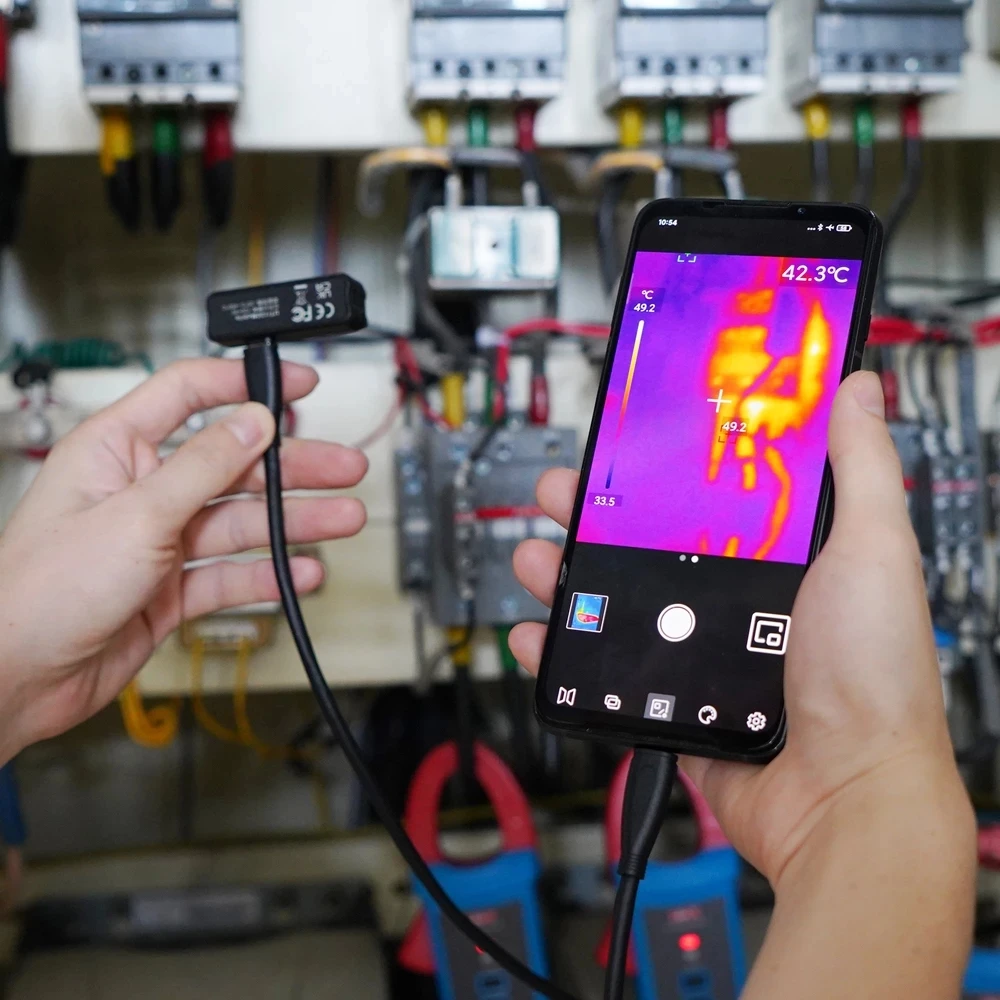 Uni-t Uti120 Mobile Infrared Thermal Imager Camera Type-c Android Phone Industrial Thermometer Floor Heating Detection Repair - Infrared Thermal Imager - AliExpress