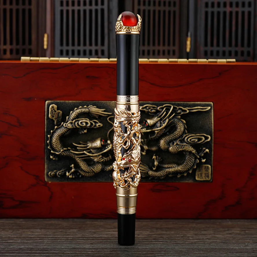 Роскошная серия Jinhao Dragon King авторучка 1 0 мм Художественный Изогнутый наконечник
