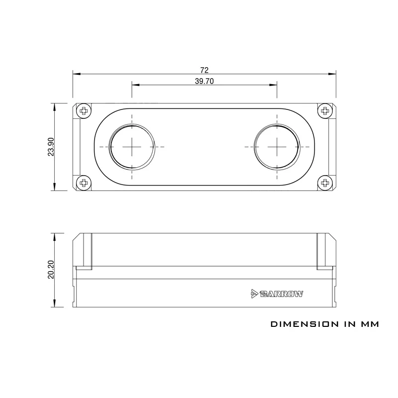 Bloco de Água do Carrinho de Mão para 2280 22110 Pci-e Ssd Sata M.2 m2 Ssd Disco Rígido Refrigerador Dissipação de Calor 80 mm 110 mm Hdm2280-pa - Imagem 2