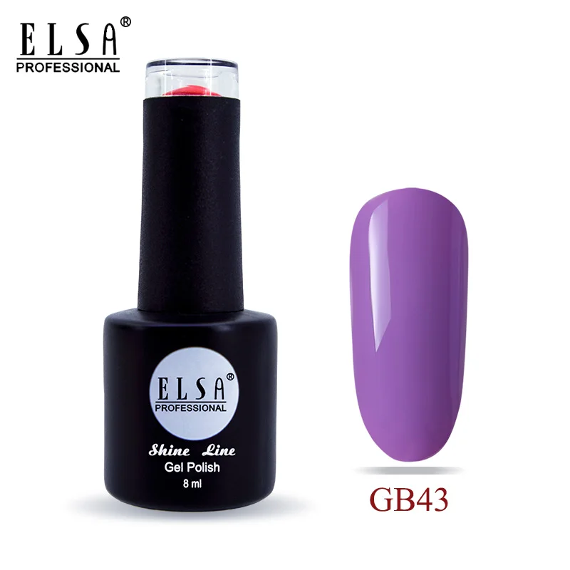 Elsa Гель-лак для нейл-арта Лак 8 мл Гель-лак для ногтей 120 классических цветов отмачиваемый Гель из России Склад - Цвет: GB43