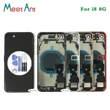 AAA Качество для iphone 8 8G/8 Plus/X задняя средняя рамка Шасси Полный Корпус в сборе крышка батареи задняя дверь с гибким кабелем
