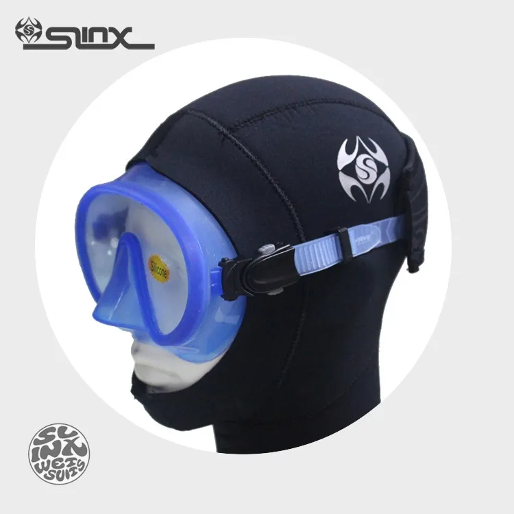 Капюшон для подводного плавания, 3 мм, Неопреновая Кепка для дайвинга, капюшон для дайвинга, для спортивной рыбалки, Мужская водонепроницаемая шапка, сохраняющая тепло, гидрокостюм, капюшон, бренд SLINX