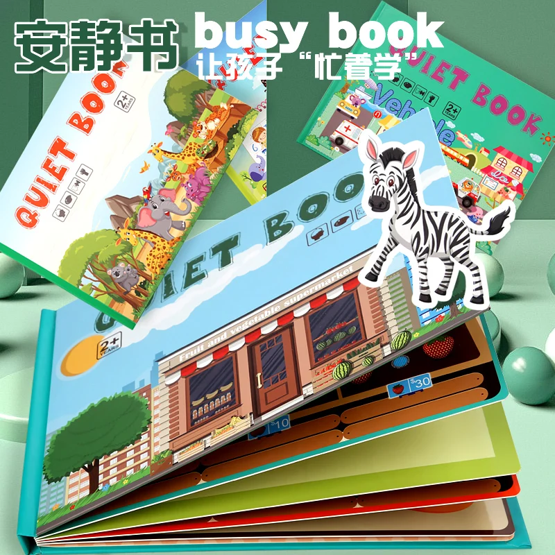 My First Busy Book Montessori Toys Baby Educational Quiet Book Activity Busy Board Learning Toys For Kids Christmas Gifts plush toys for babies