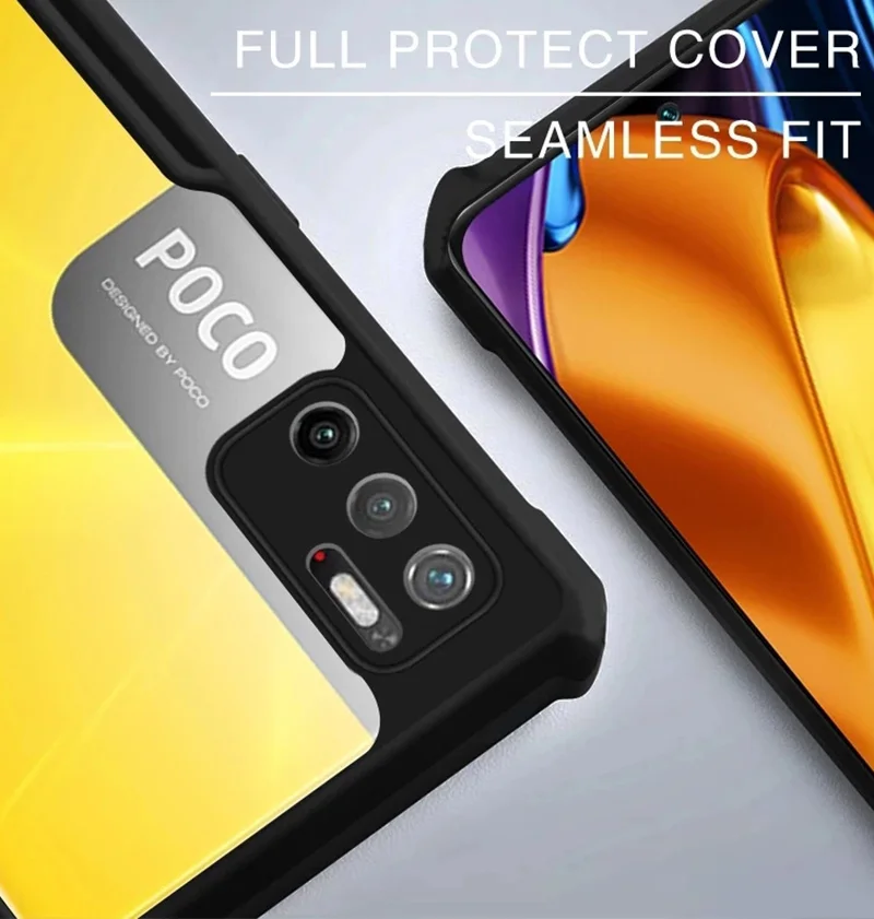 cute iphone 11 Pro Max cases Poxo M3Pro מקרה שריון עמיד הלם מקרים ברורים לxiaomi Poco M3 M4 M 3 4 פרו PocoM3Pro 5G מגן סיליקון שקוף כיסוי apple iphone 11 Pro Max case