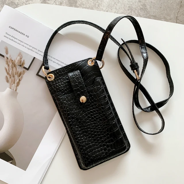 Luxury Universal Crocodile Leather Phone Bag For Samsung/iPhone/Xiaomi Wallet Case Women Crossbody Bag Cover Phone Pouch Pocket 1
