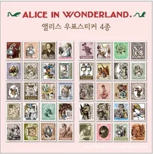  80 pcs/1set vintage Alice Kawaii Paper Scrapbooking Daliy planner stickers Notepad sticky notes/filofax/Korea Stationery 7321 