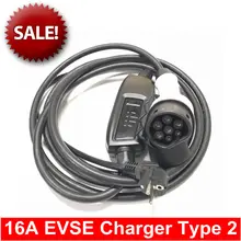 Duosida IEC62196 type2 EV 16A французские разъемы зарядное устройство быстрое EVSE контроллер коробка Mode2 автомобильное зарядное устройство для дома 6 м кабель