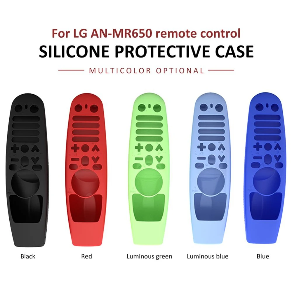 Luminous Silicone Protection Sleeve Soft Protective Case for LG Smart TV Remote Control AN-MR600/AN-MR650/AN-MR18BA/AN-MR19BA |