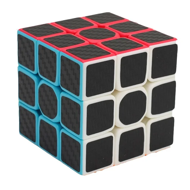 ZCUBE 3x3x3 Carbon Fiber Sticker Magic Cube Puzzle 3x3 Speed Cubo magico Square Puzzle Gifts Educational Toys for Children 1