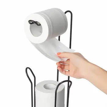 

Paper Roll Stand Storage Toilet Paper Towel Storage Stand Organizer Rack Bathroom Vertical Roll Holder