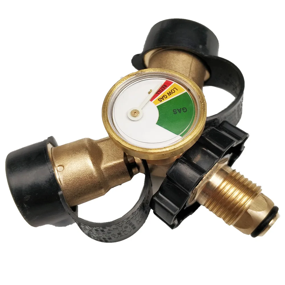 

North America Cross Border Propane Fuel Gas Motor Home Accessories Y Type Pol Go Qcc1 American-Style Connector with Gas Detectio