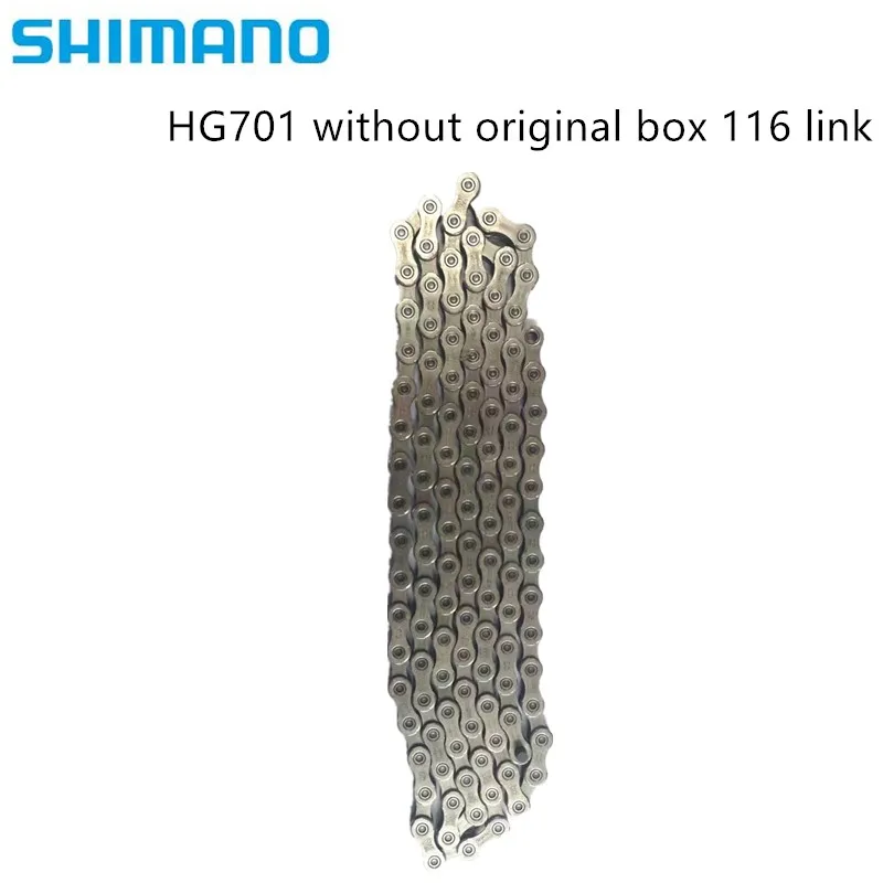 SHIMANO CN HG701 11S скоростная цепь 116 126 звено для 105 5800 R7000 Ultegra 6800 R8000 DURA ACE R9100 Аксессуары для велосипеда - Цвет: without  box 116