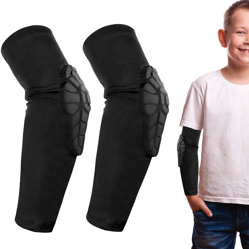

Kids Elastic Knee and Elbow Pads for Sport Arm Sleeves for Joints Elbow Brace for Basketball Running Volleyball Tennis Elbow