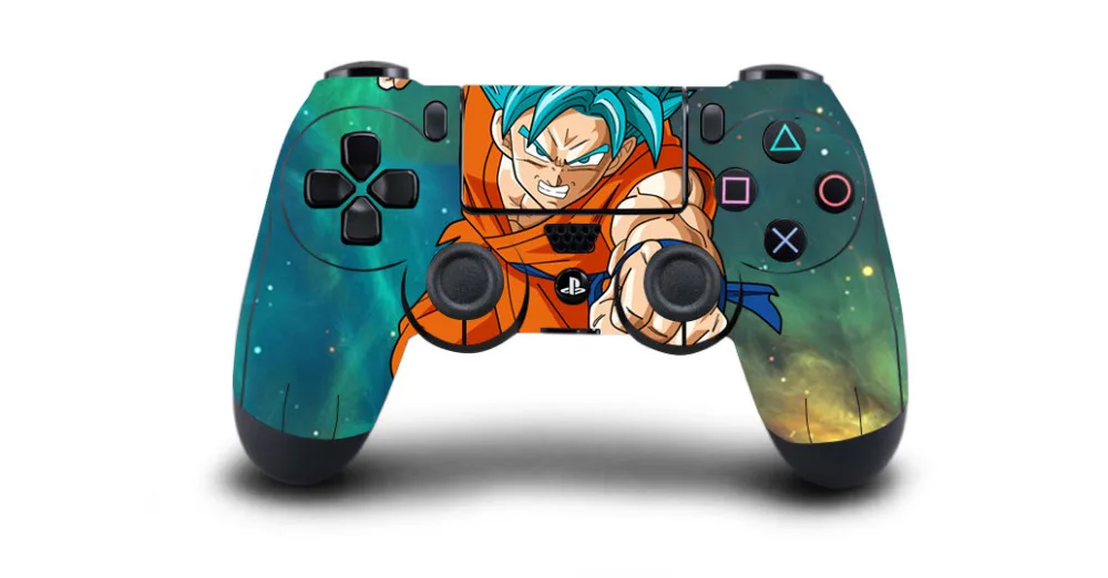 Dragon Ball защита для кожи наклейка для Playstation 4 PS4 Pro тонкий контроллер наклейка аксессуары с Литт наклейка для бара