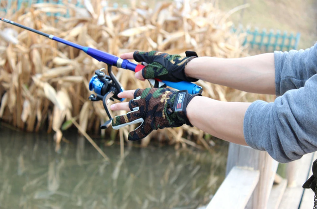 UV Protection Fishing 3 Fingerless Gloves for Kayaking Hiking Paddling Driving Canoeing Rowing Dropshipping
