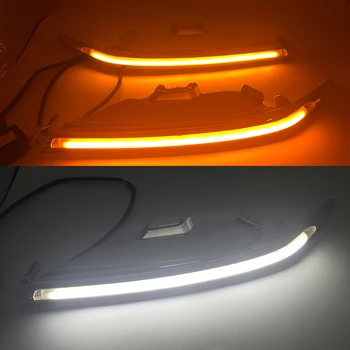 

CSCSNL 1 Set Car Headlight Decoration Yellow Turn Signal 12V DRL LED Daytime Running Light For Toyota Camry 2015 2016 2017 2018