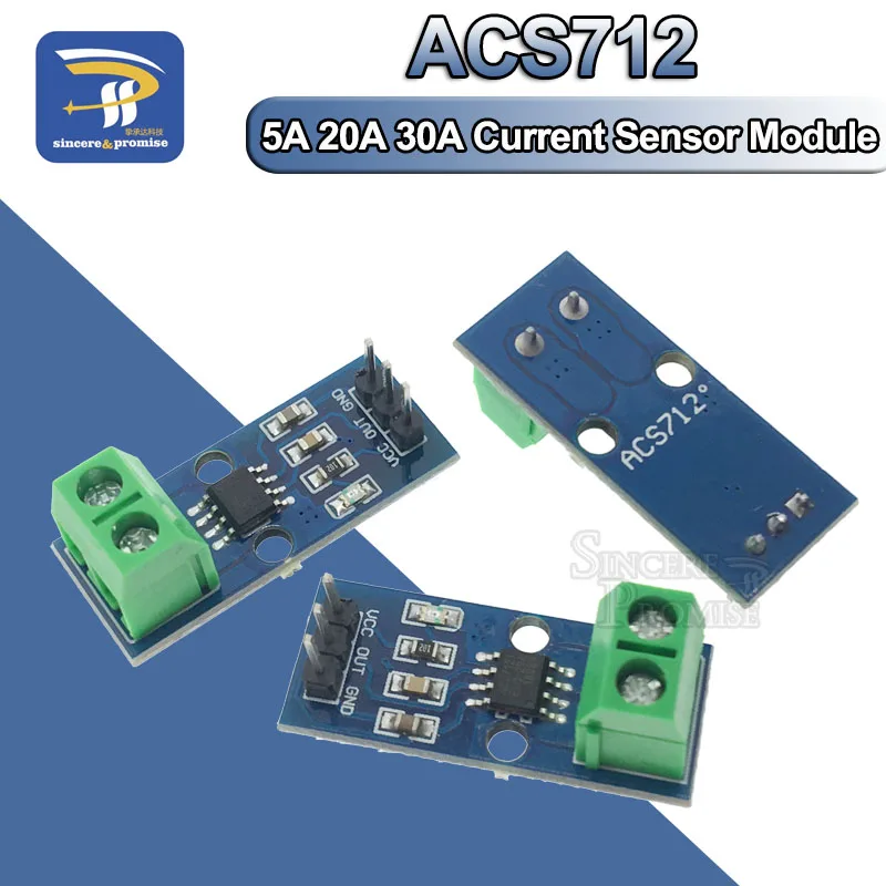 Модуль датчика тока Холла ACS712 для Arduino плата обнаружения постоянного и - Фото №1