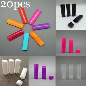 

4.5g/0.15oz Empty Oval Flat Tubes Lip Balm Tubes Lipstick Containers DIY Cosmetic Tube Bottle Multi Colour Cosmetic Packaging